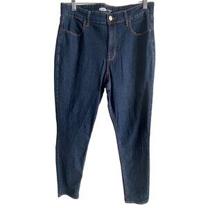Old Navy Womens Super Skinny High Rise Ankle Dark Wash Size 12
